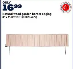 RONA VALU+ Natural wood garden border edging 8 x 3' offer