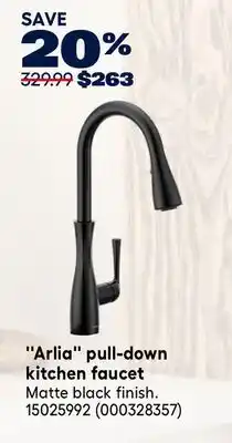 RONA Moen Arlia pull-down kitchen faucet offer