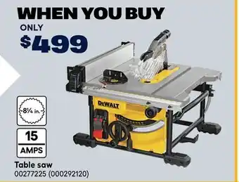 RONA DEWALT Table saw offer