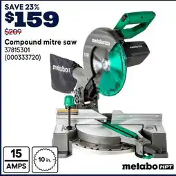 RONA Metabo Compound mitre saw offer