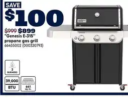 RONA Weber Genesis E-31 propane gas grill offer