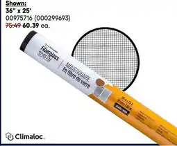 RONA CLIMALOC door and window screens, 36 x 25' offer