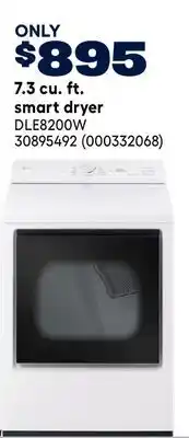 RONA LG 7.3 cu. ft. smart dryer offer