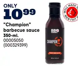 RONA Champion barbecue sauce 350-ml offer