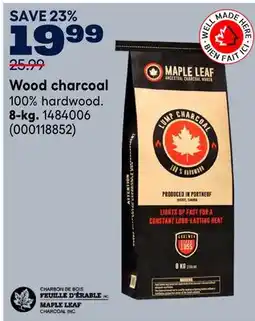 RONA Maple Leaf Wood charcoal, 8-kg offer