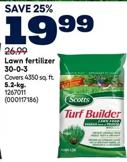 RONA SCOTTS Lawn fertilizer 30-0-3 5.2-kg offer