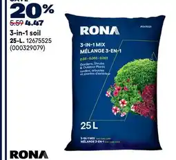 RONA RONA 3-in-1 soil 25-L offer