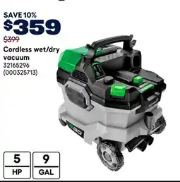 RONA Ego Cordless wet/dry vacuum offer