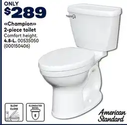 RONA American Standard Champion 2-piece toilet offer