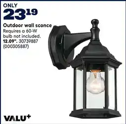 RONA VALU+ Outdoor wall sconce offer