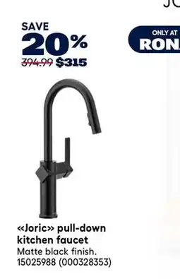 RONA MOEN Joric pull-down kitchen faucet offer