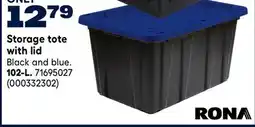 RONA RONA Storage tote with lid offer