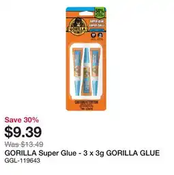 Bumper to Bumper GORILLA Super Glue offer