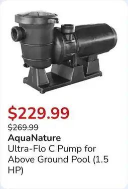 Club Piscine Ultra-Flo C Pump for Above Ground Pool (1.5 HP) offer