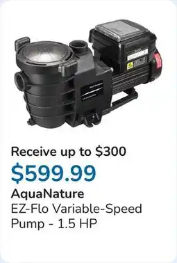 Club Piscine EZ-Flo Variable-Speed Pump - 1.5 HP offer