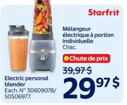 Walmart Starfrit Electric personal blender offer