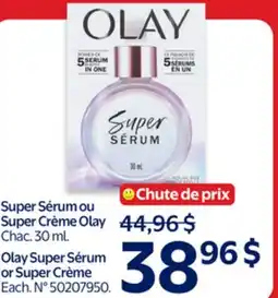 Walmart Olay Sérum or Super Crème Olay offer