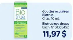 Walmart Biotrue eye drops offer
