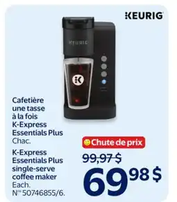 Walmart K-Express Essentials Plus single-serve coffee maker offer