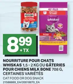 L'Intermarché NOURRITURE POUR CHATS OU GÂTERIES POUR CHIENS | CAT FOOD OR DOG SNACK, 708 G OU offer