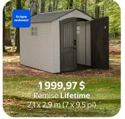 Walmart Remise Lifetime 2,1 x 2,9 m (7 x 9,5 pi) offer