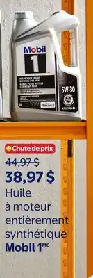 Walmart Huile à moteur entièrement synthétique Mobil 1 offer