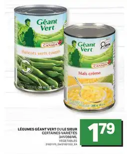 L'Intermarché LÉGUMES GÉANT VERT OU LE SIEUR, 341/398 ML offer