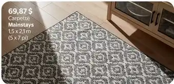 Walmart Carpette Mainstays offer
