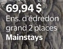 Walmart Ens. d'édredon grand 2 places Mainstays offer
