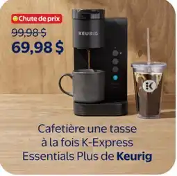 Walmart Cafetière une tasse à la fois K-Express Essentials Plus de Keurig offer