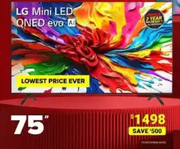 Visions Electronics LG Mini LED QNED evo AI offer