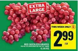 Food Basics Red Seedless Grapes offer