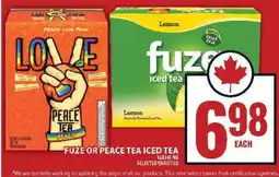 Food Basics Fuze or Peace Tea Iced Tea offer