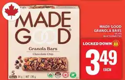 Food Basics Made Good Granola Bars offer