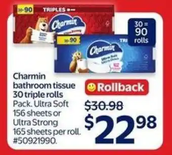 Walmart Charmin Bathroom Tissue offer