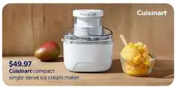 Walmart Cuisinart compact single-serve ice cream maker offer
