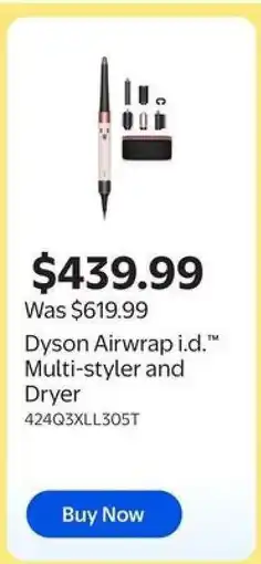 Walmart Dyson Airwrap i.d. Multi-styler and Dryer offer
