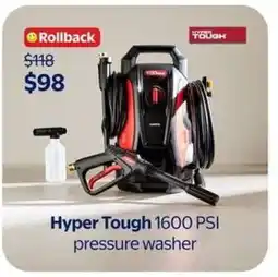 Walmart Hyper Tough 1600 PSI Pressure Washer offer