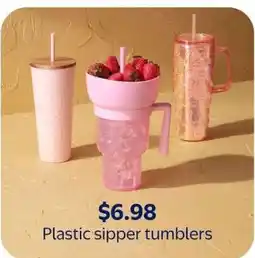 Walmart Plastic sipper tumblers offer