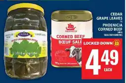 Food Basics Cedar Grape Leaves / Phoenicia Corned Beef offer