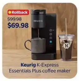 Walmart Keurig K-Express Essentials Plus coffee maker offer