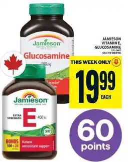 Food Basics Jamieson Vitamin E, Glucosamine offer