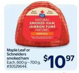 Walmart Maple Leaf or Schneiders Smoked Ham offer