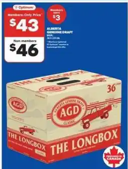 Real Canadian Liquorstore Alberta Genuine Draft Beer offer