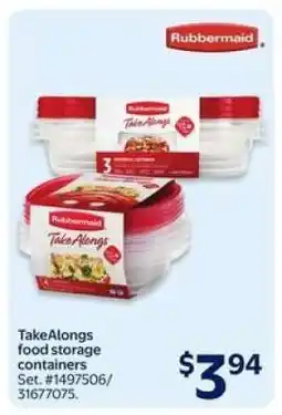 Walmart Rubbermaid TakeAlongs Food Storage Containers offer