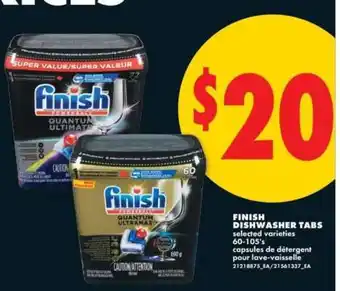 No Frills FINISH DISHWASHER TABS offer