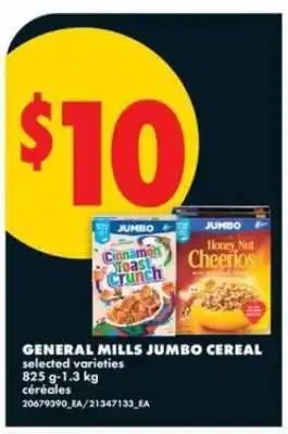 No Frills General Mills Jumbo Cereal offer