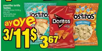 Super C Croustilles Tortilla Tostitos offer