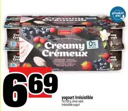 Super C yogourt Irrésistible offer