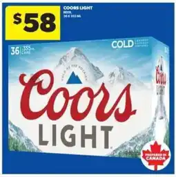 Real Canadian Liquorstore COORS LIGHT offer